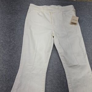 MOTHER NWT  The Weekender Fray Jeans White Fairest Of Them All Flare 30 1535-753